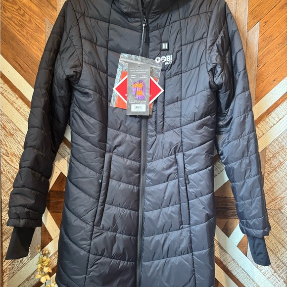 Gobi Heat Victoria Women's Black Puffer Jacket - Picture 1 of 10